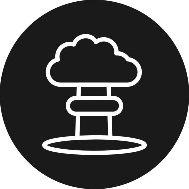 Fırtına bulutu vektör simgesi