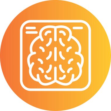 Vektör Beyin simgesi illüstrasyonu