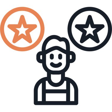 yıldız derecelendirme vektörü simgesi