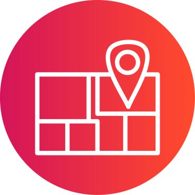 konum simgesi vektör illüstrasyonu