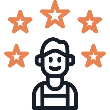 yıldız derecelendirme müşteri simgesi