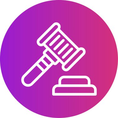 Çekiç. Web simgesi basit illüstrasyon