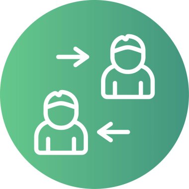 grup insanları ikon vektör illüstrasyonu