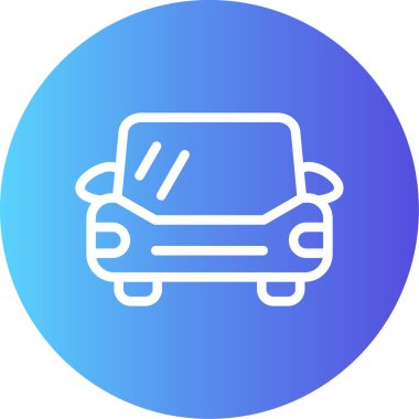 - Araba. Web simgesi basit illüstrasyon