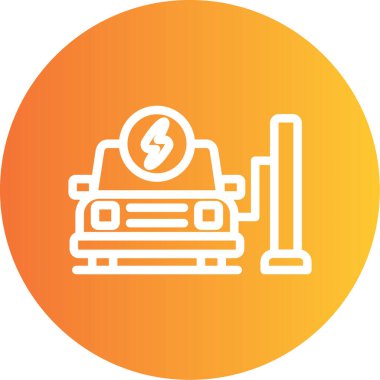 Elektrik simgesinin vektör illüstrasyonu