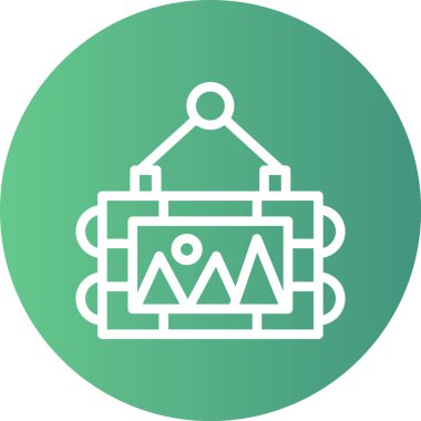 Modern simgenin vektör illüstrasyonu