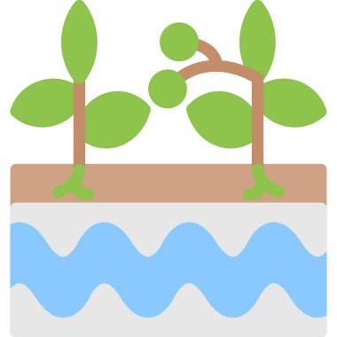 bitki simgesi vektör illüstrasyonu