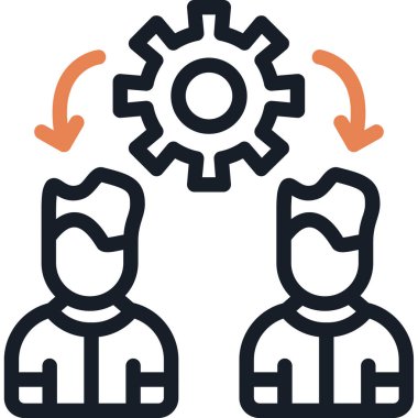 Teçhizat Web simgesi basit illüstrasyon