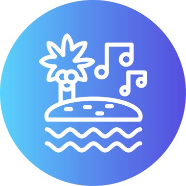 Bir gitar simgesinin vektör illüstrasyonu