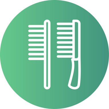 Tarak simge vektör çizim