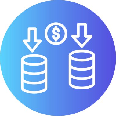 Veri. Web simgesi basit illüstrasyon