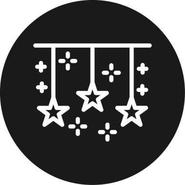 Bir yıldız simgesinin vektör illüstrasyonu