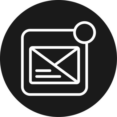 E- posta simgesinin vektör illüstrasyonu