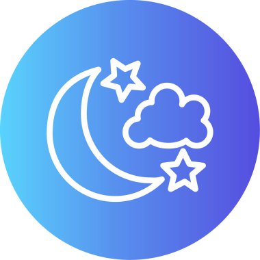 Gece yarısı ay simgesi