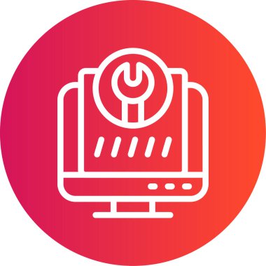 vektör gücü düz simge illüstrasyonu