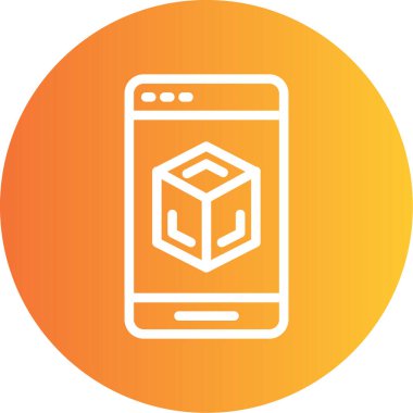 Vektör Mobil simge illüstrasyonu