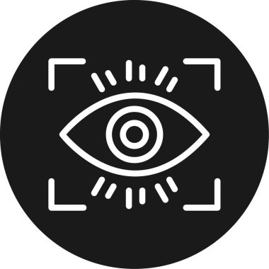 göz vektör simgesi modern illüstrasyon