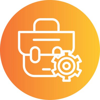 Evrak Çantası'nı web simge vektör çizim