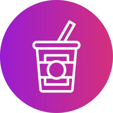 Kahve simgesinin vektör illüstrasyonu