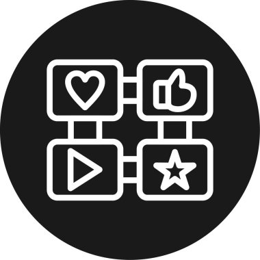 seo modern simgesinin vektör illüstrasyonu