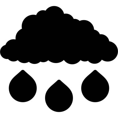 Bulut. Web simgesi basit illüstrasyon