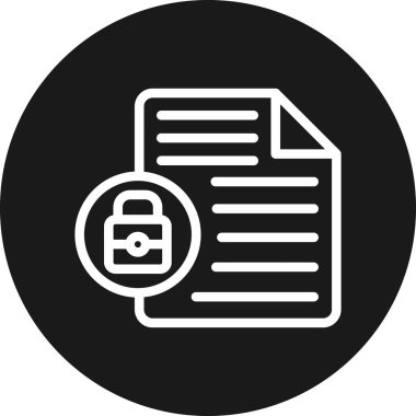 belge simgesi vektör illüstrasyonu