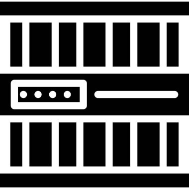 Sunucu vektör simgesi modern basit vektör illüstrasyonu