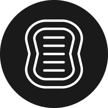 ekmek ikonu vektör illüstrasyonu