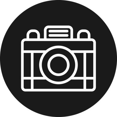 Kamera. Web simgesi basit illüstrasyon