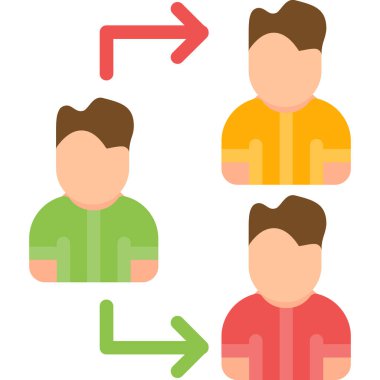 İnsanlar beyaz arkaplanda izole edilmiş düz simge taşıyacaklar