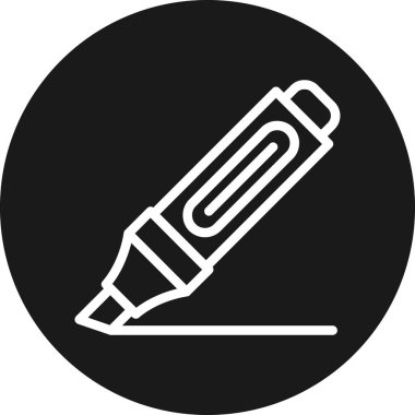 Kalem. Web simgesi basit illüstrasyon