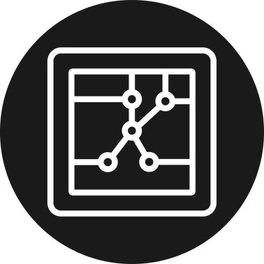 Veri depolama ve teknoloji konseptinin vektör simgesi