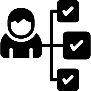 Basit vektör illüstrasyon kullanıcı simgesi