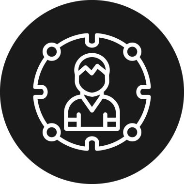 seo modern simgesinin vektör illüstrasyonu