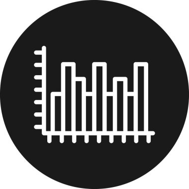 bar çizelgesi simgesi, vektör illüstrasyonu