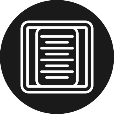 Belge. Web simgesi basit illüstrasyon