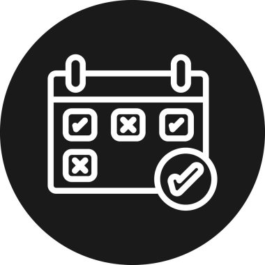 kontrol listesi simgesi vektör illüstrasyonu