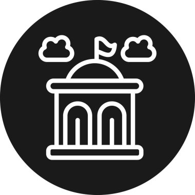 Modern simgenin vektör illüstrasyonu