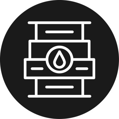 Petrol varil simge vektör çizim