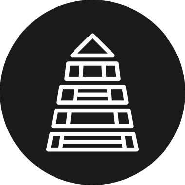 Noel ağacı simgesi, vektör, illüstrasyon