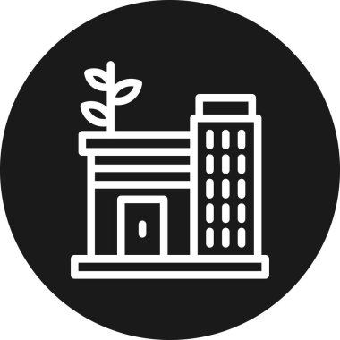 Bitki. Web simgesi basit illüstrasyon