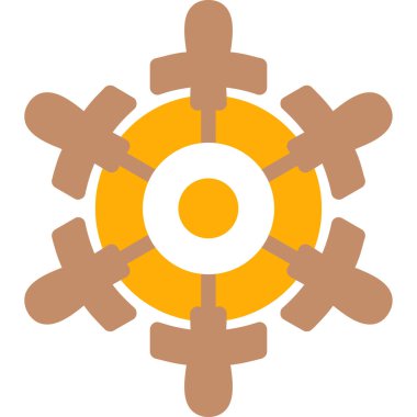 Çarkçı. Web simgesi basit illüstrasyon