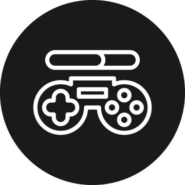 Oyun denetleyici simgesi. Web için basit joystick vektör simgesi çizimi
