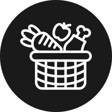 Püre Patates Çizgisi Çemberi Vektör ResmiComment