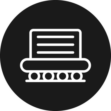 Sunucu. Web simgesi basit illüstrasyon