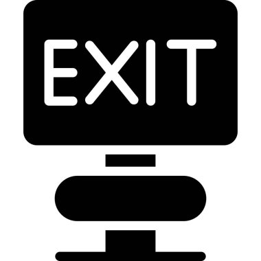 çıkış vektörü simgesi düz simgesi