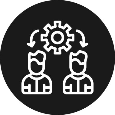 Ekip çalışması simge vektör çizim