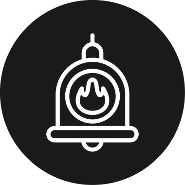 Ateş simgesinin vektör illüstrasyonu