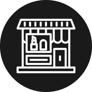 Bina. vektör simgesi basit resimleme