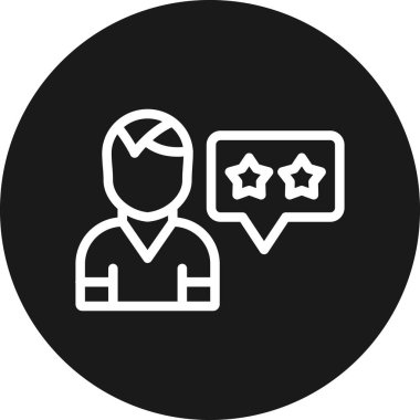 Müşteri simgesinin vektör illüstrasyonu